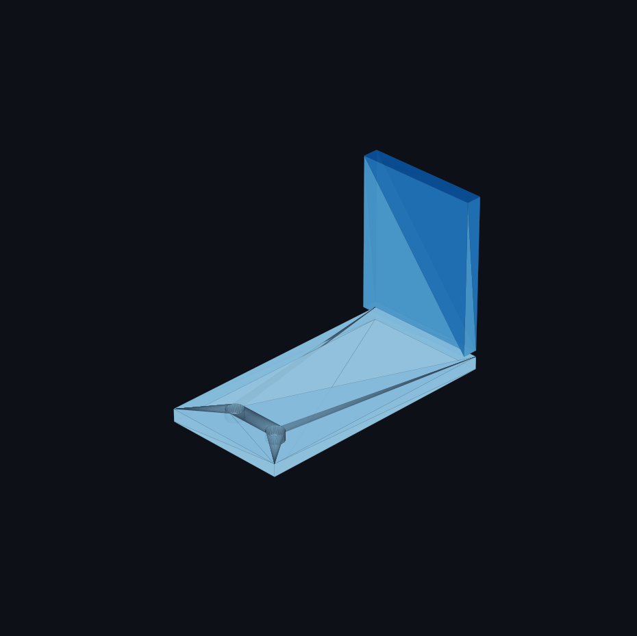 L-bracket 80×60mm, 5mm thick, 4× M5 mounting holes, R3 inside fillet